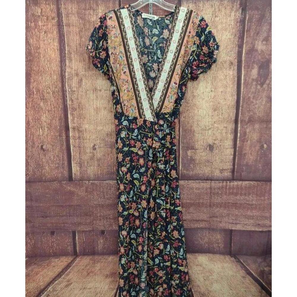 Temofon Women's Wrap Dress Size Large